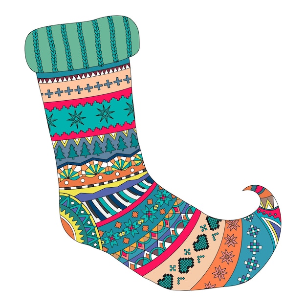 Calcetines decorativos de Navidad con fondo transparente