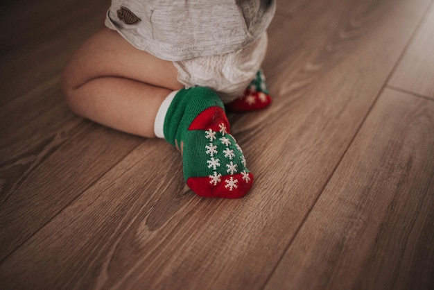 Calcetines navideños para bebé
