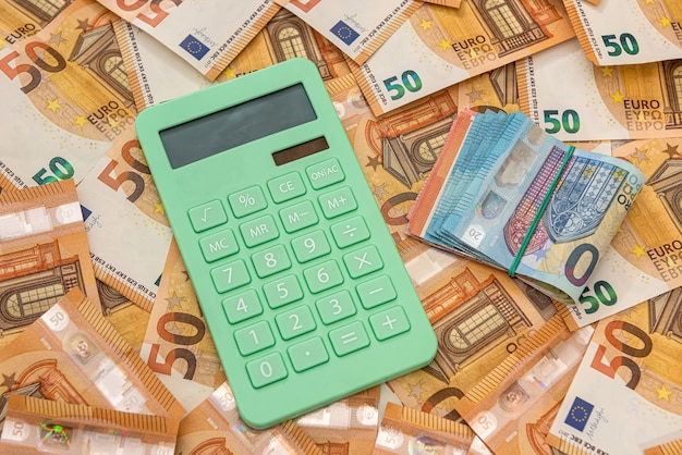 Calcualtor auf europäisches geld