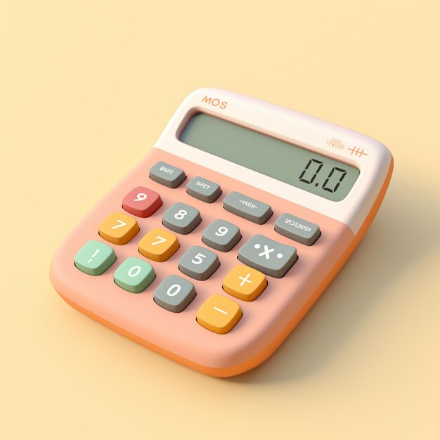 Calculadora de dibujos animados 3D