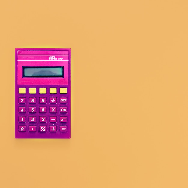 Foto calculadora vintage laicos plana