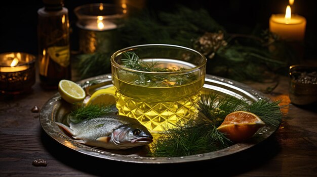 Caldo de pescado para navidad