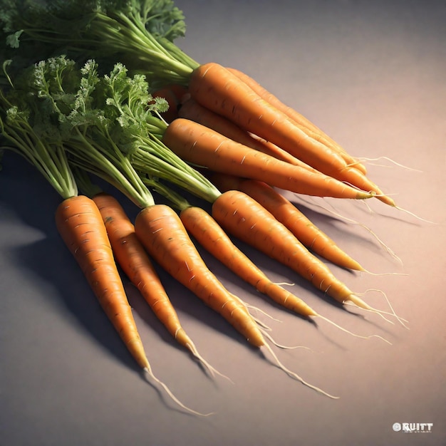 El caleidoscopio culinario Un carnaval de zanahorias en tonos vibrantes