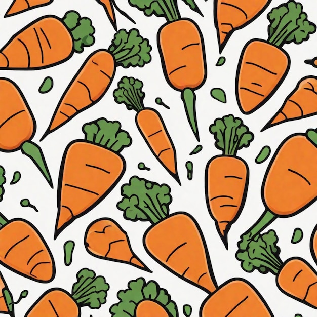 El caleidoscopio culinario Un carnaval de zanahorias en tonos vibrantes