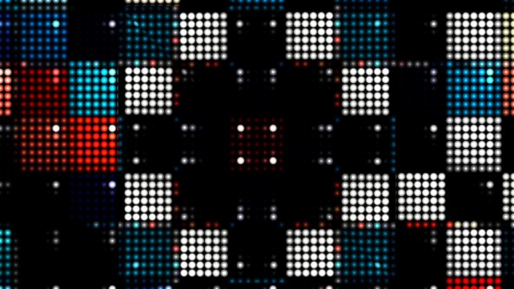 Foto caleidoscopio de ractangel abstracto imagen abstracta que consta de rectángulos de color mandala