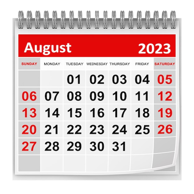 Calendario Agosto 2023