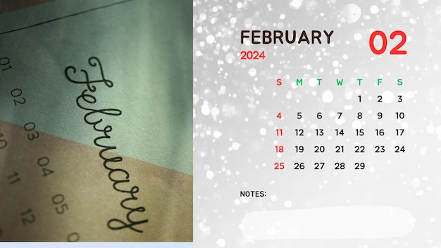 Foto calendario para el año 2024 cada mes