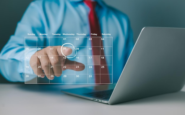 Calendario para citas mensuales y planificación Gestión de su horario de negocios Marcación manual de fechas en el calendario virtual Establecimiento de recordatorios para citas importantes Plan de agenda y calendario de eventos