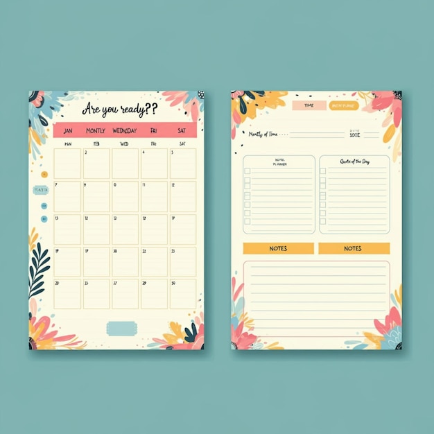 un calendario con una flor y la fecha en él