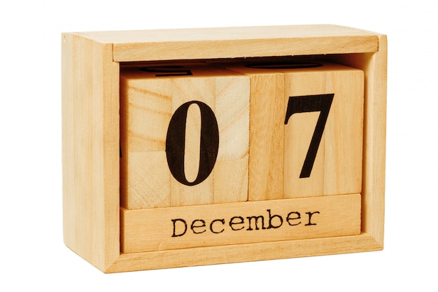 Calendario de madera