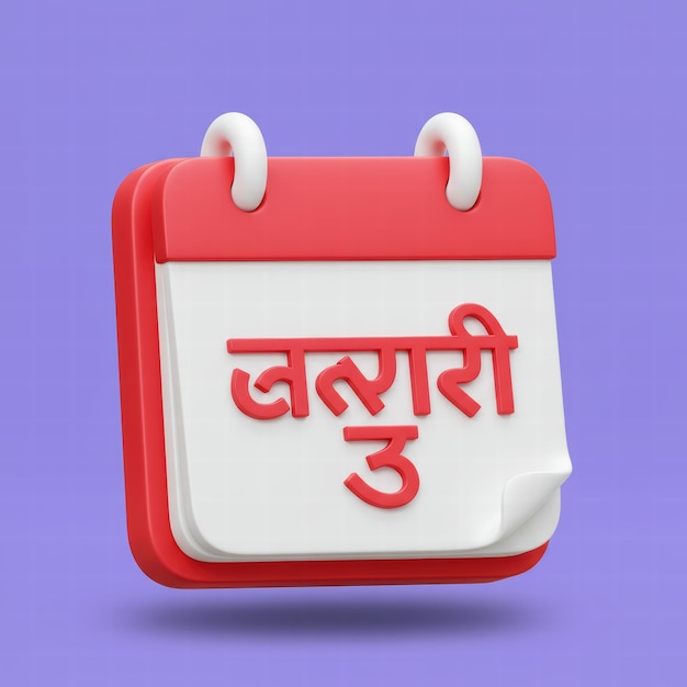 El calendario de Makar Sankranti en 3D
