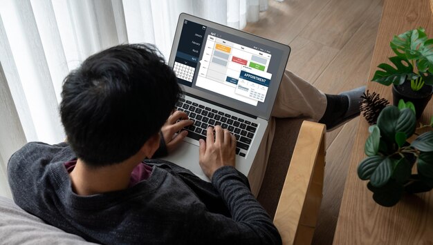 Calendario de reserva de nombramientos en línea para la inscripción modish en el sitio web de Internet