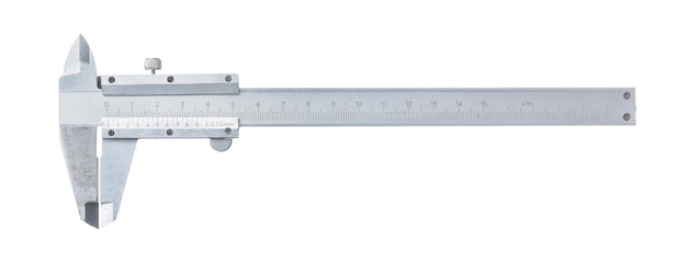 Calibre a vernier aislado en blanco