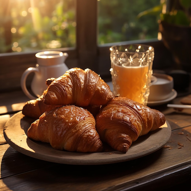 La calidez de los croissants franceses