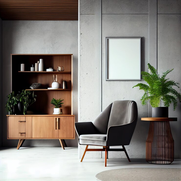 Los cálidos colores blanco pastel y beige se utilizan en el diseño interior del espacioso y alegre apartamento tipo estudio de estilo escandinavoGenerative ai