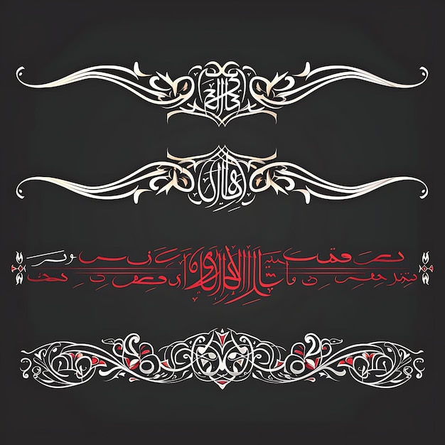 Caligrafia do Oriente Médio com versos do Alcorão Fronteiras D Arte de Linha CNC Tradição Tinta Antiga