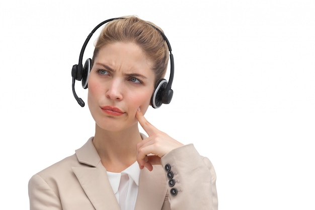 Call-Center-Agent etwas zu wundern