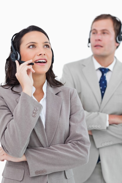 Call-Center-Agenten bei der Arbeit