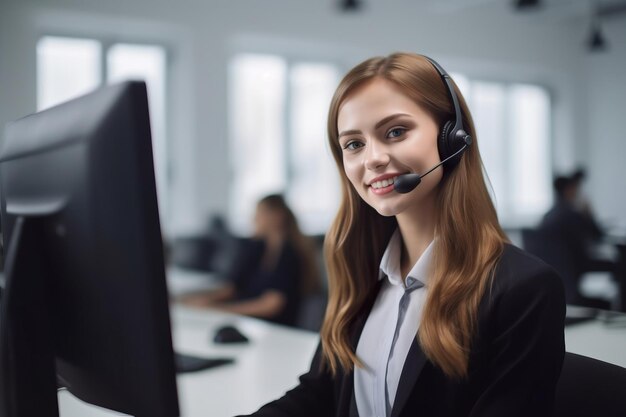 Callcenter-Agentin