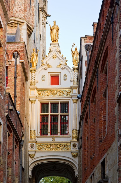 Calle callejón del burro ciego, Brujas, Bélgica