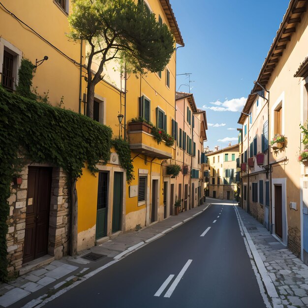 calle en el casco antiguo de Italia