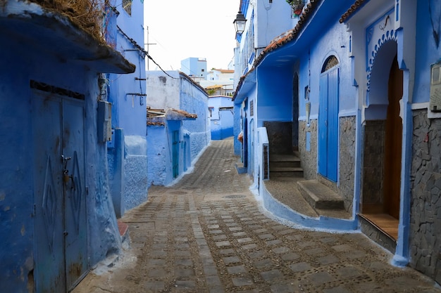 Calle en Chefchaouen Marruecos