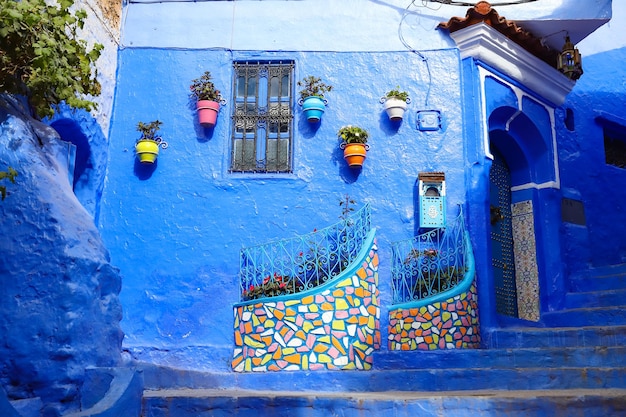 Calle en Chefchaouen Marruecos