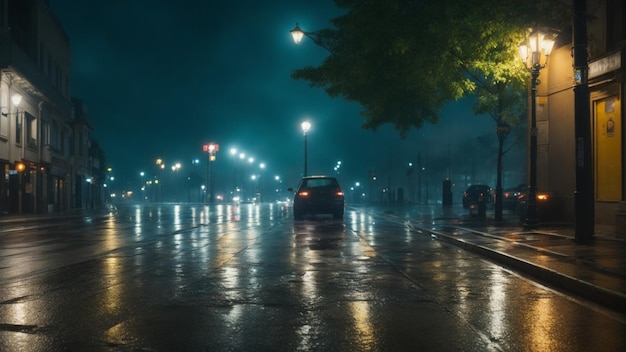 calle de la ciudad de noche