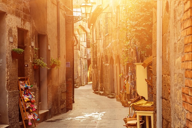 Calle de la ciudad de Pitigliano