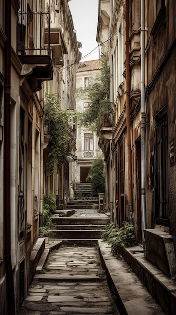 Una calle en la ciudad de saint - tropez