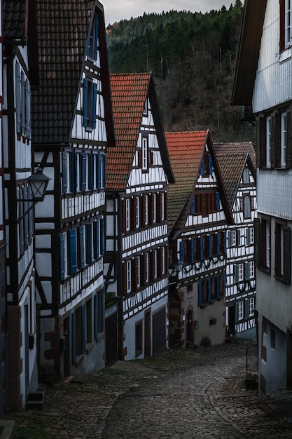 Calle de la ciudad de Schiltach en Alemania