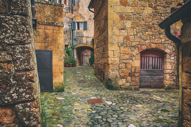 Calle de la ciudad de Sorano