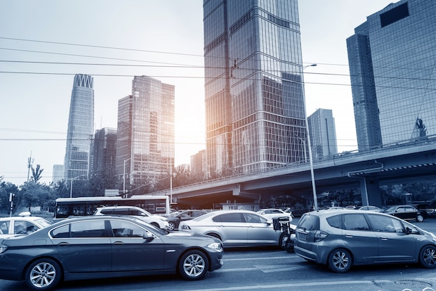 Calle y coche de Beijing