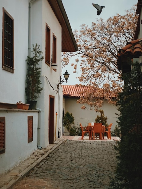 Calle en el distrito histórico de la ciudad