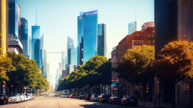 Una calle frente a un edificio con la palabra banco escrita