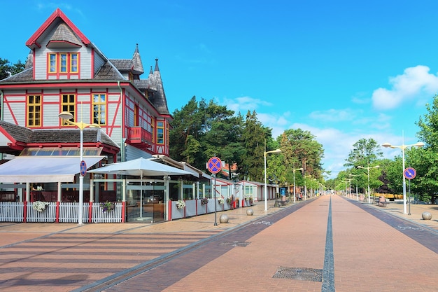 Calle Jonas Basanaviciaus en Palanga Baltic Sea Resort, Lituania