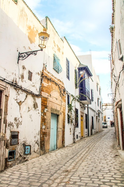 Una calle de Medina en Túnez Túnez