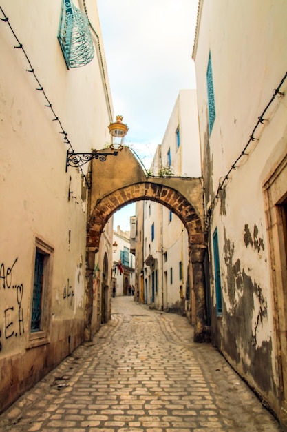 Una calle de Medina en Túnez Túnez