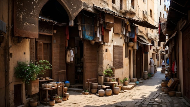 Calle de los mercados árabes clásicos