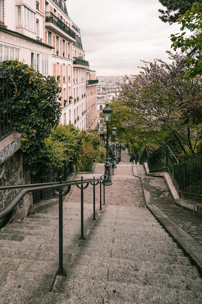Calle de París en la zona de Montmartre