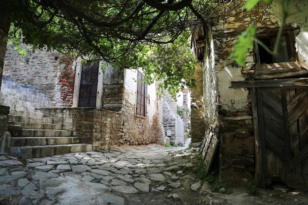 Calle en Sirince Village Izmir Turquía