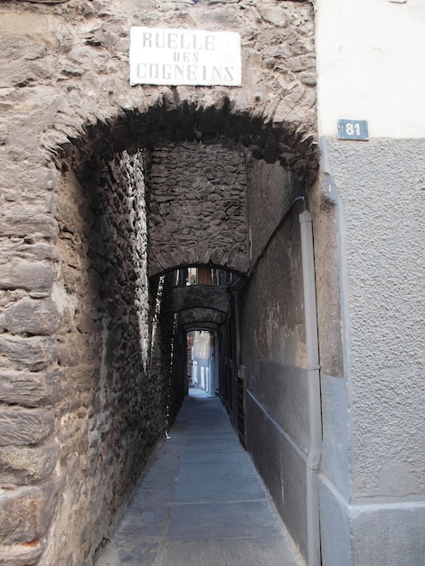 Calle vieja en Aoste