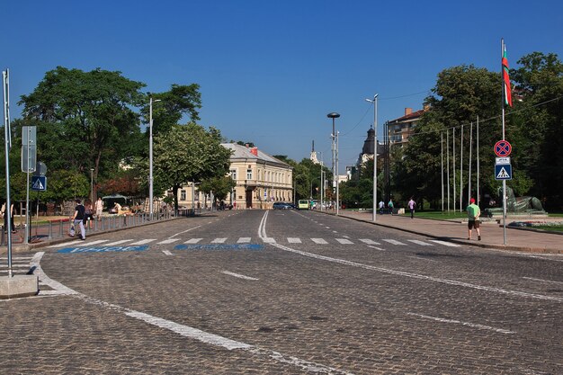 La calle vintage en Sofía Bulgaria