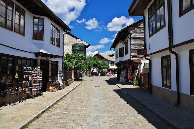 La calle vintage en Tryavna Bulgaria