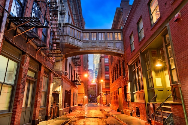 Callejón de Tribeca en Nueva York