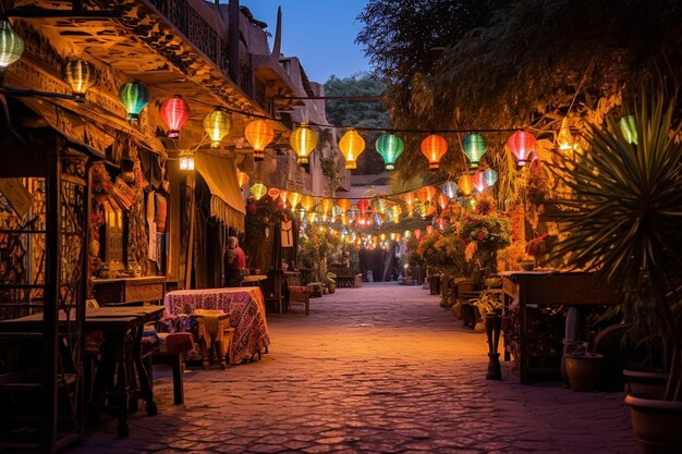 Los callejones brillantes el toque de Ramadán