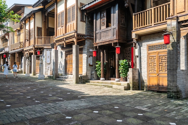 Calles de la antigua ciudad de Nanshan en Chongqing