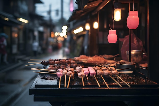 Foto las calles atmosféricas de kioto hamachi ayak