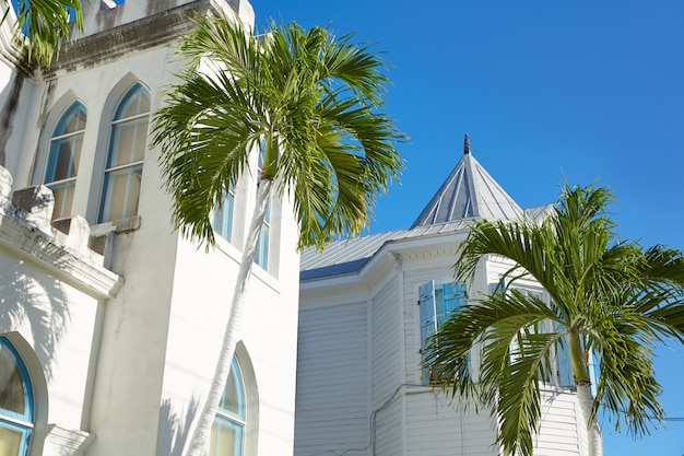 Calles del centro de Key West en Florida