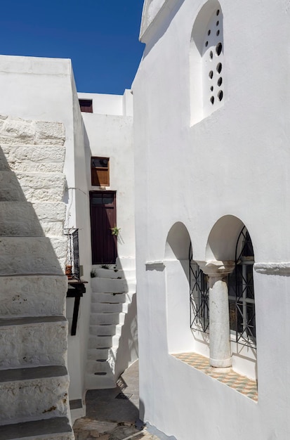 Las calles de la ciudad de Chora Northern Sporades Skyros island Grecia